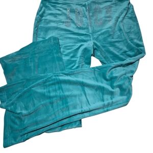 Juicy Couture Turquoise Velour Lounge Pants